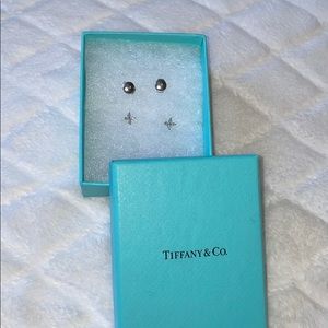 Tiffany Platinum Marquise Diamond earrings